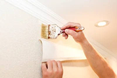 Pose de papier peint à Lucgarier — revêtements muraux et toiles de verre